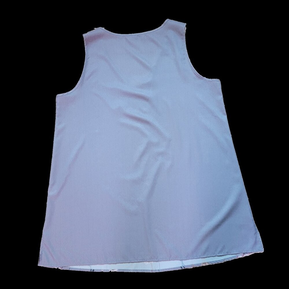 Gray Floral Sleeveless Tunic (Sz XXL) - Picture 3 of 3